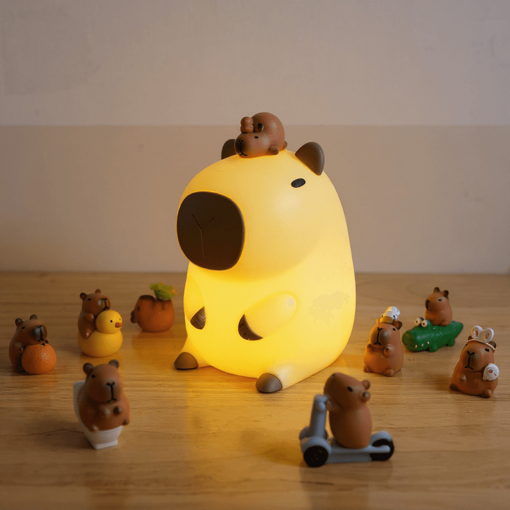 Lampe de Nuit Silicone Ajustable - Ambiance Relaxante et Apaisante