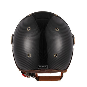 Casque de Moto en Fibre de Carbone - Léger et Confortable avec Certification CE