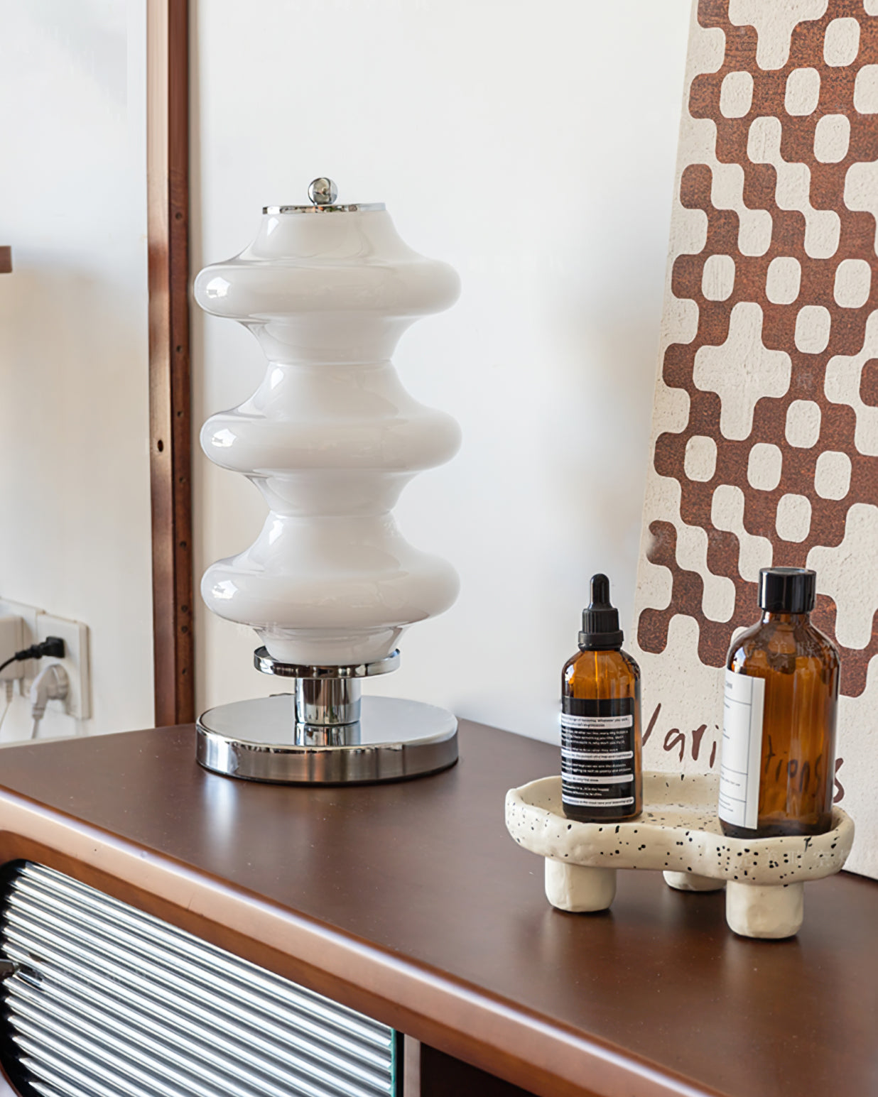 Lampe de Table Élégante en Verre - Éclairage Doux et Raffiné pour Intérieur