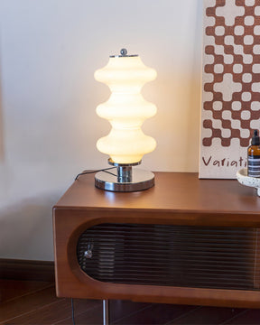 Lampe de Table Élégante en Verre - Éclairage Doux et Raffiné pour Intérieur