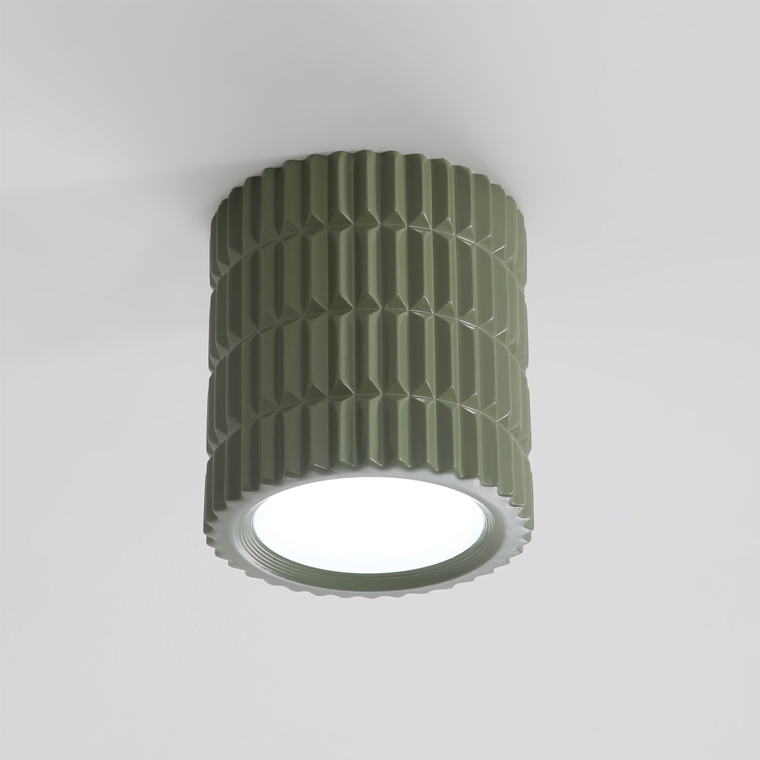 Lampe de Plafond Élégante - Design Géométrique et Lumière Douce