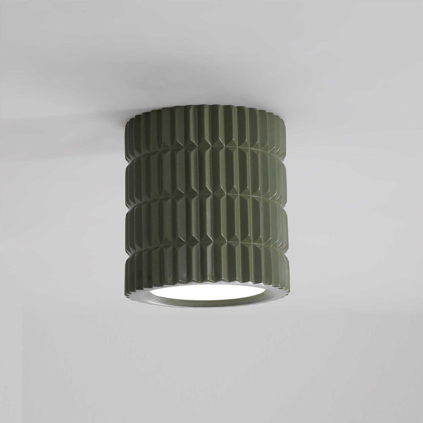 Lampe de Plafond Élégante - Design Géométrique et Lumière Douce