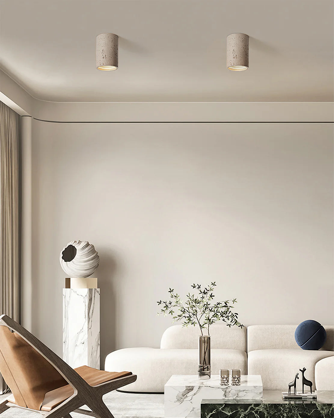 Lampe de Plafond Contemporaine - Finition Artistique et Matériaux de Qualité