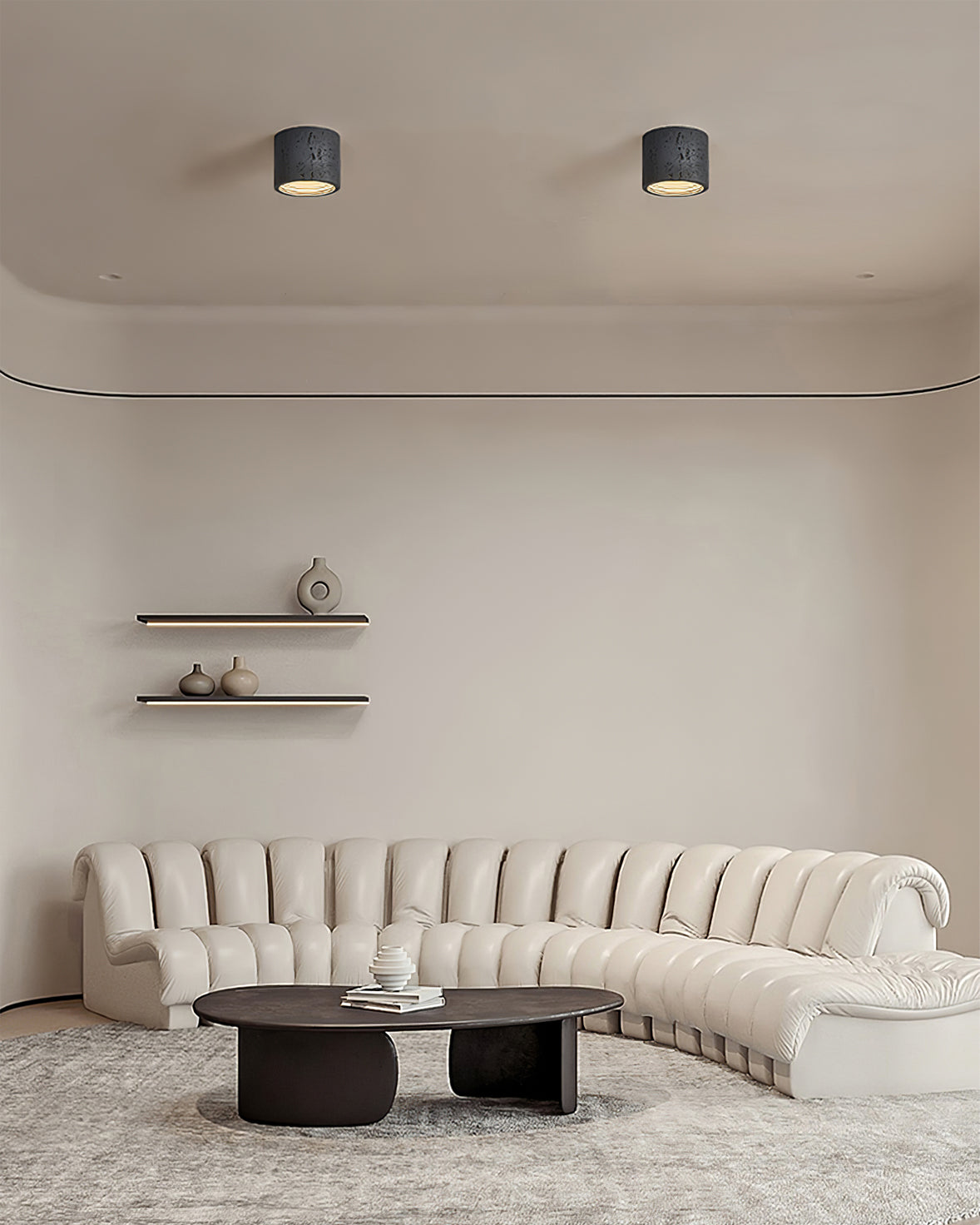 Lampe de Plafond Contemporaine - Finition Artistique et Matériaux de Qualité