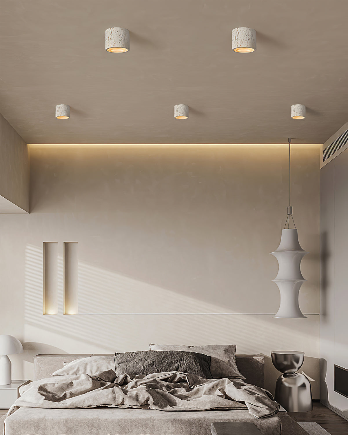 Lampe de Plafond Contemporaine - Finition Artistique et Matériaux de Qualité