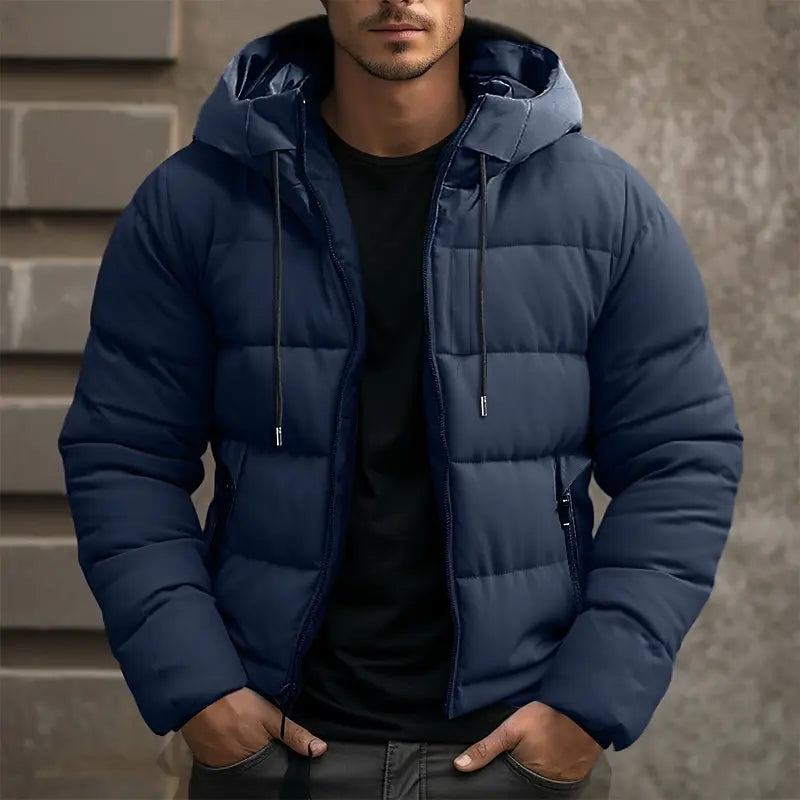 Veste d'Hiver à Capuche pour Hommes - Chaleur et Style en Plein Air