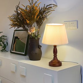 Lampe de Bureau en Bois - Éclairage Ambiant et Élégance Naturelle