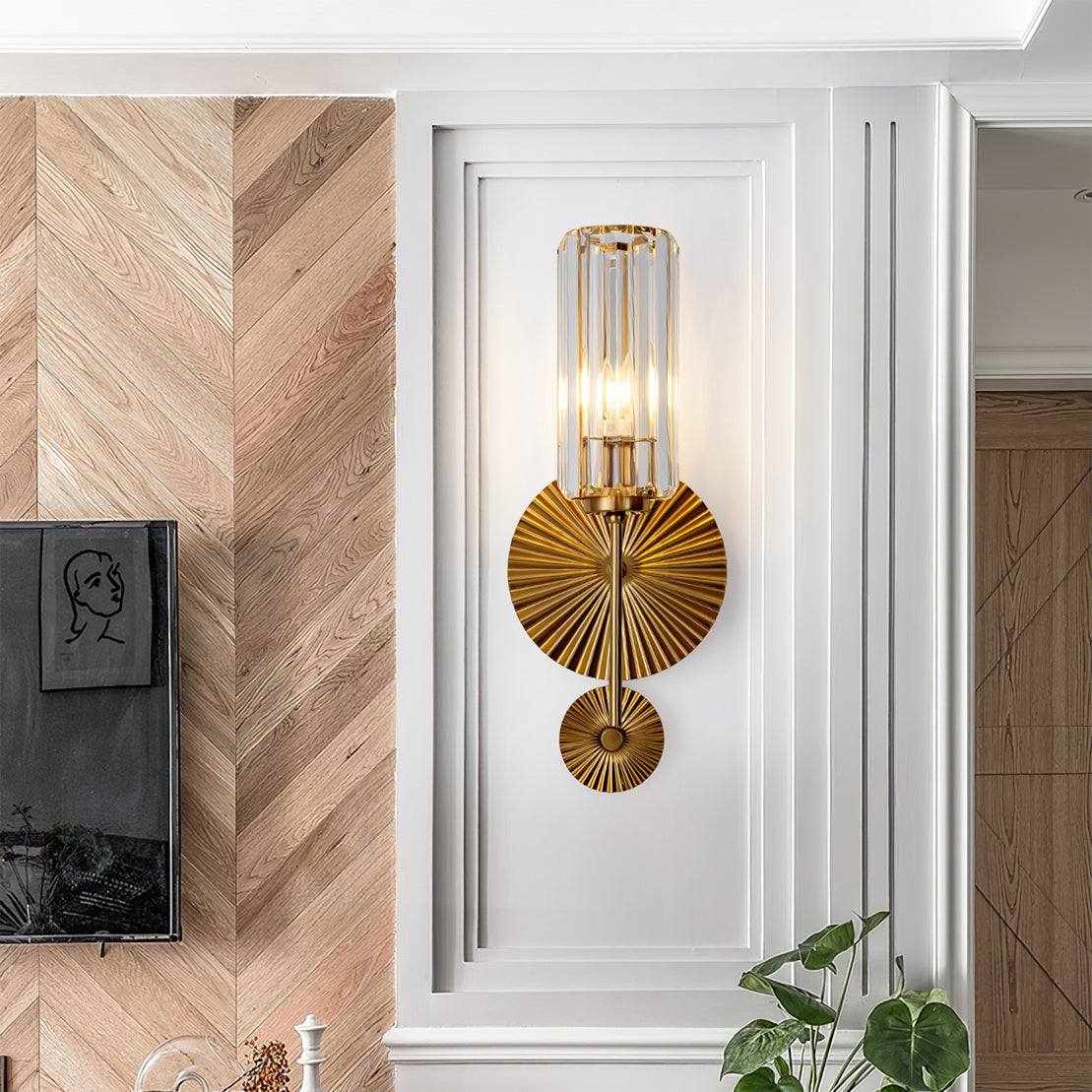 Applique Murale Cylindrique en Cuivre - Éclairage Luxueux et Économe en Énergie