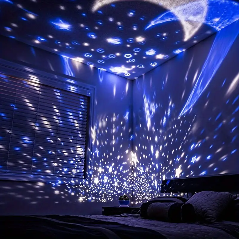 Projecteur de Lumière Nocturne Galaxie - Atmosphère Apaisante avec Musique