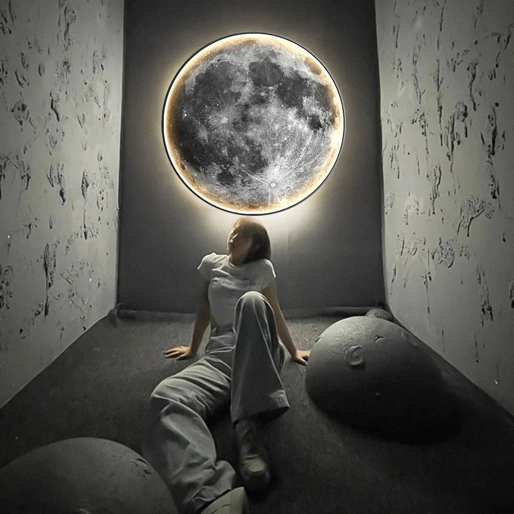 Lampe Murale LED Lune - Éclairage Apaisant et Design Élégant