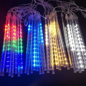 Lumières LED Pluie de Météores - Éclairage Magique et Économe en Énergie
