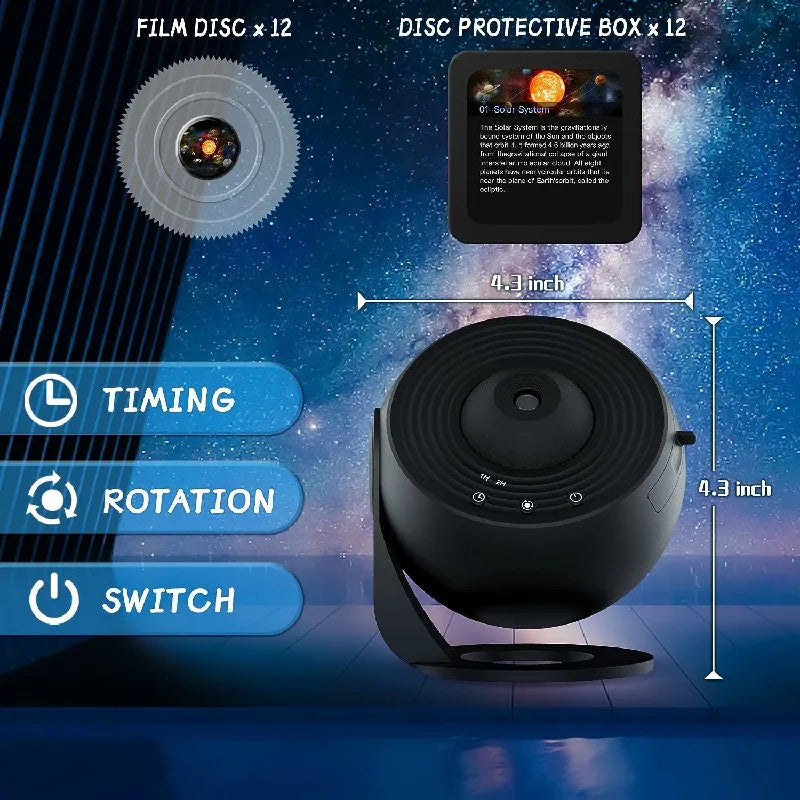 Projecteur d'étoiles 360° - Ambiance Relaxante et Inspirante