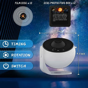 Projecteur d'étoiles 360° - Ambiance Relaxante et Inspirante
