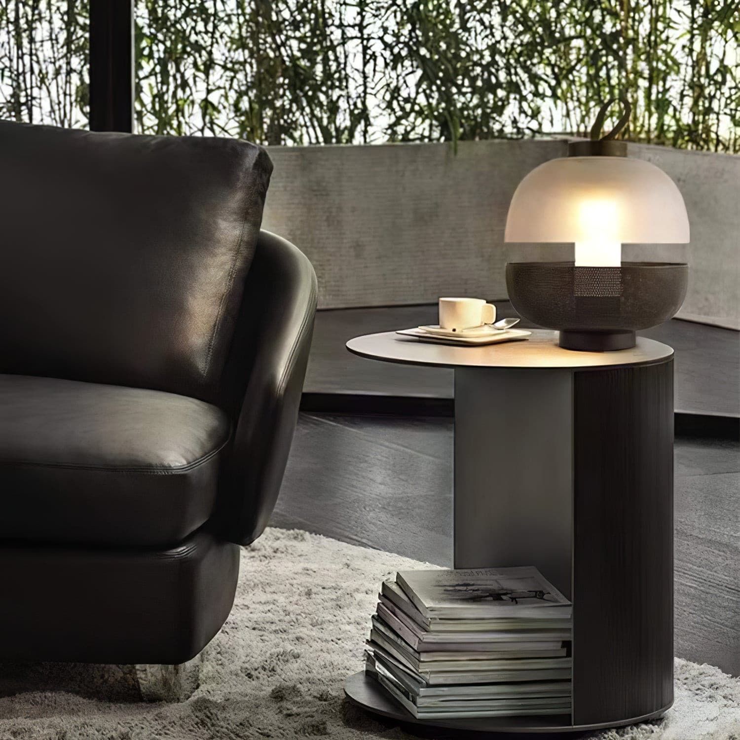 Lampe de Table Élégante en Verre - Éclairage Intime et Raffiné
