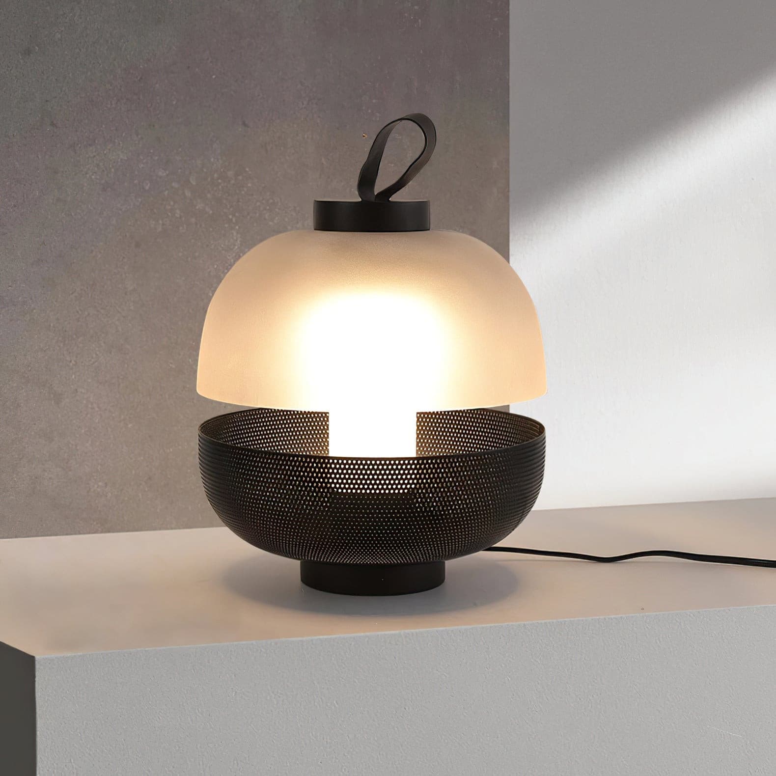 Lampe de Table Élégante en Verre - Éclairage Intime et Raffiné