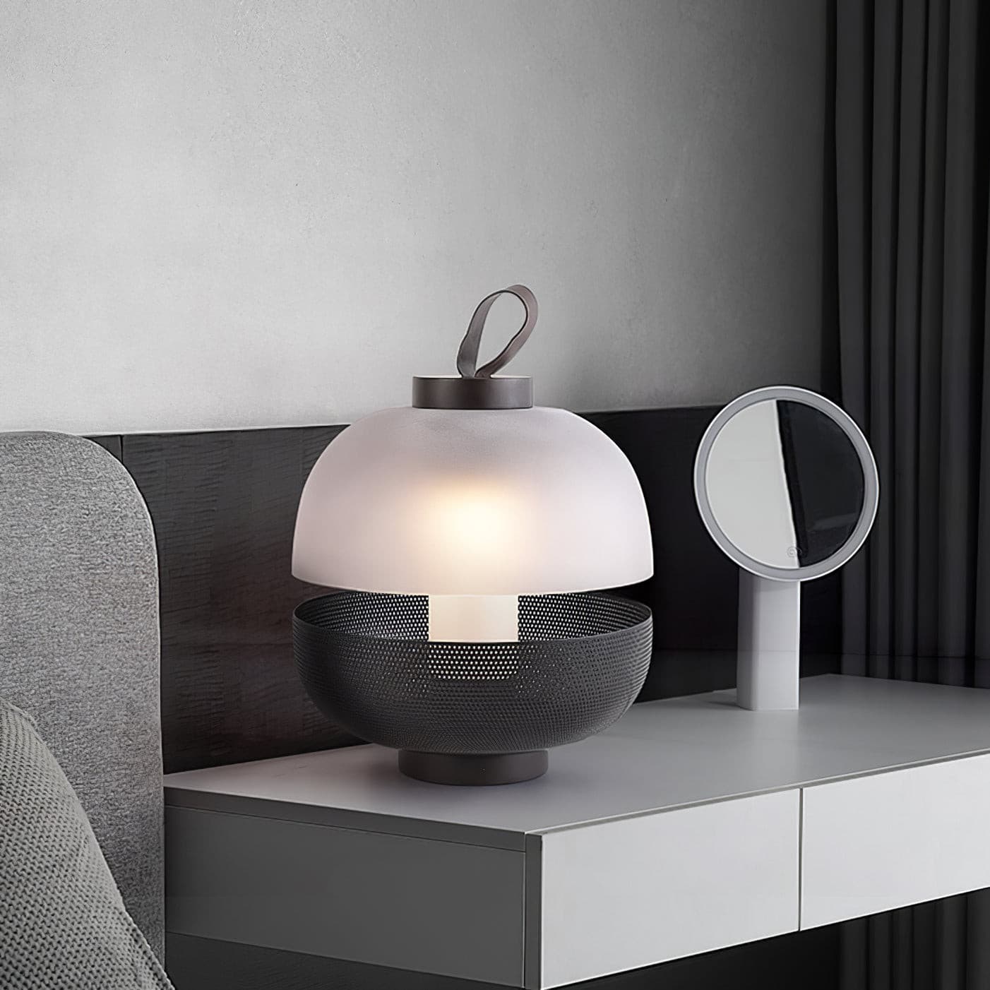 Lampe de Table Élégante en Verre - Éclairage Intime et Raffiné