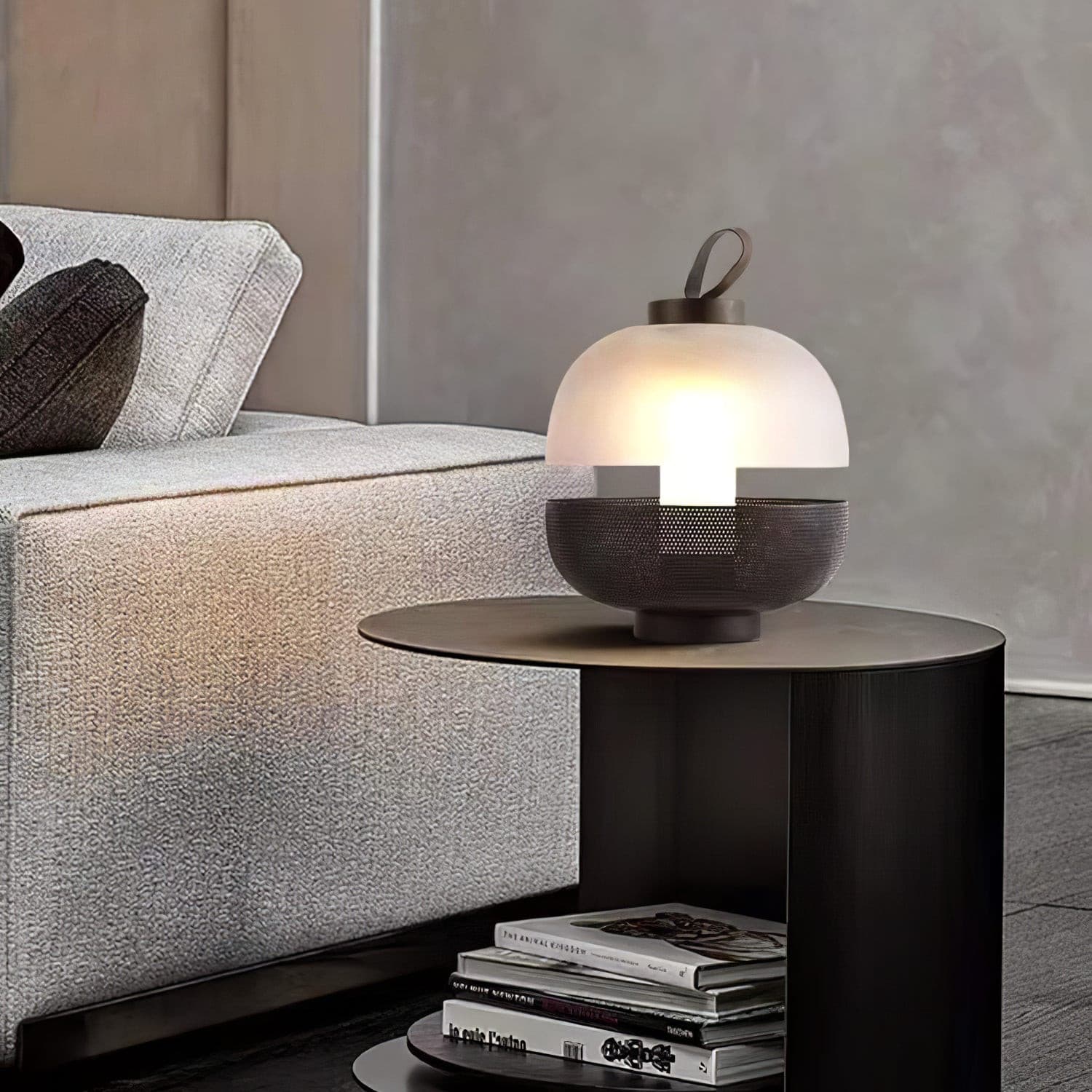 Lampe de Table Élégante en Verre - Éclairage Intime et Raffiné