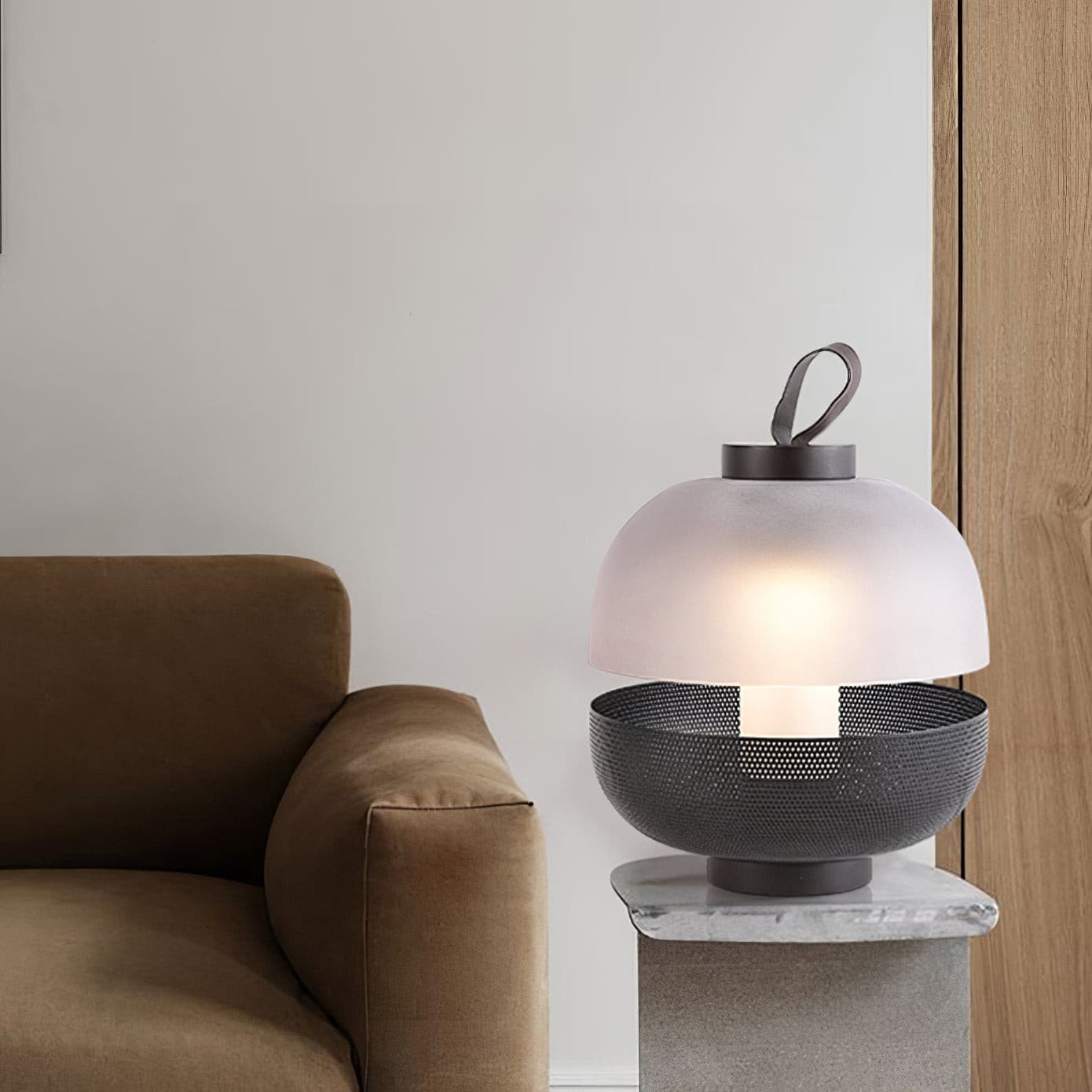 Lampe de Table Élégante en Verre - Éclairage Intime et Raffiné
