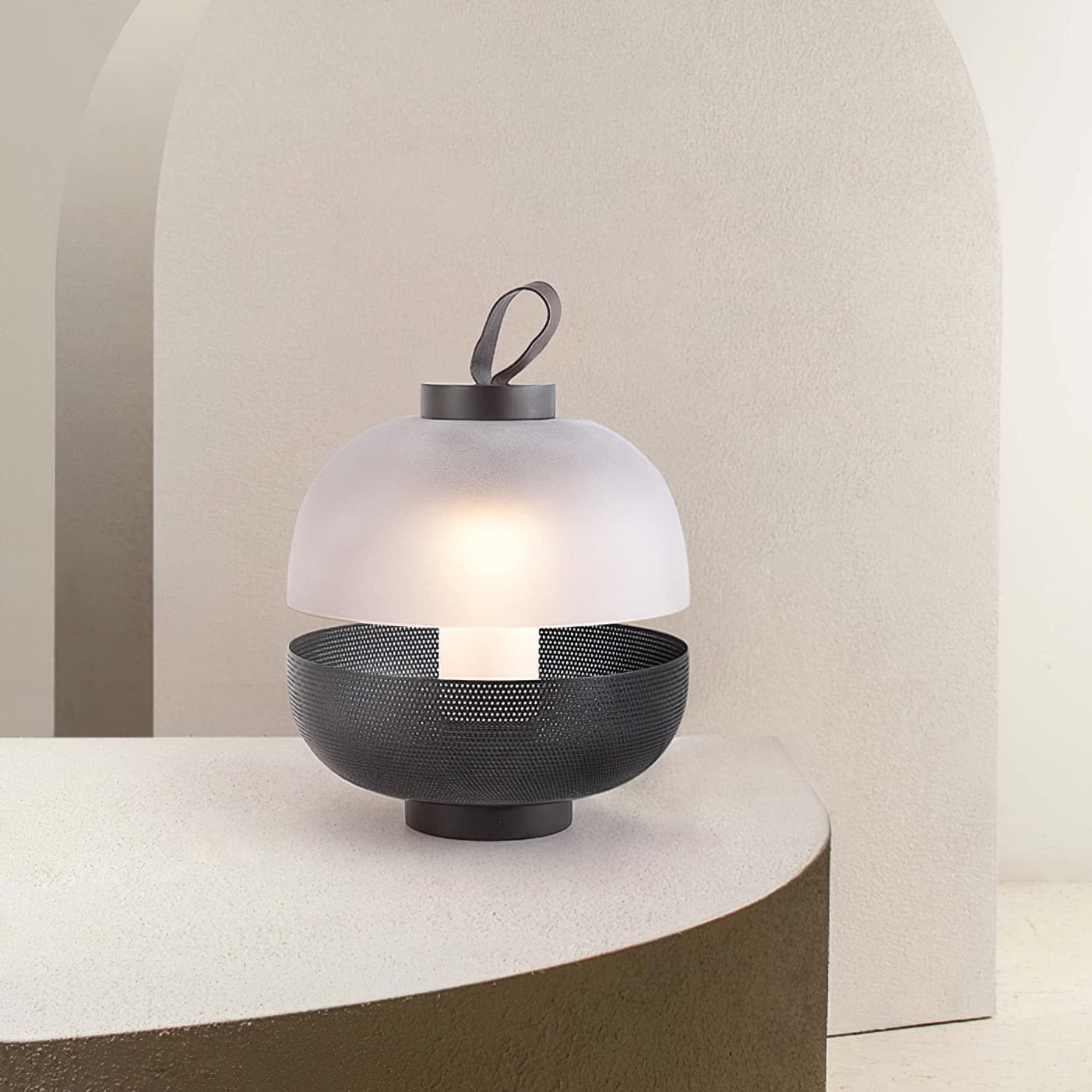 Lampe de Table Élégante en Verre - Éclairage Intime et Raffiné