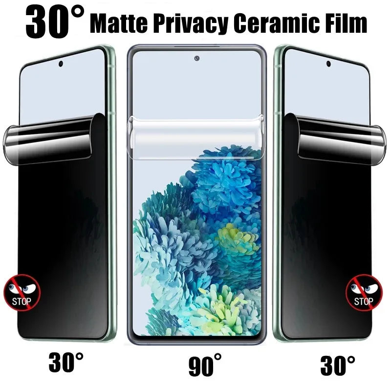 Protecteur d'écran de confidentialité Samsung - Matériau en céramique mate et durable