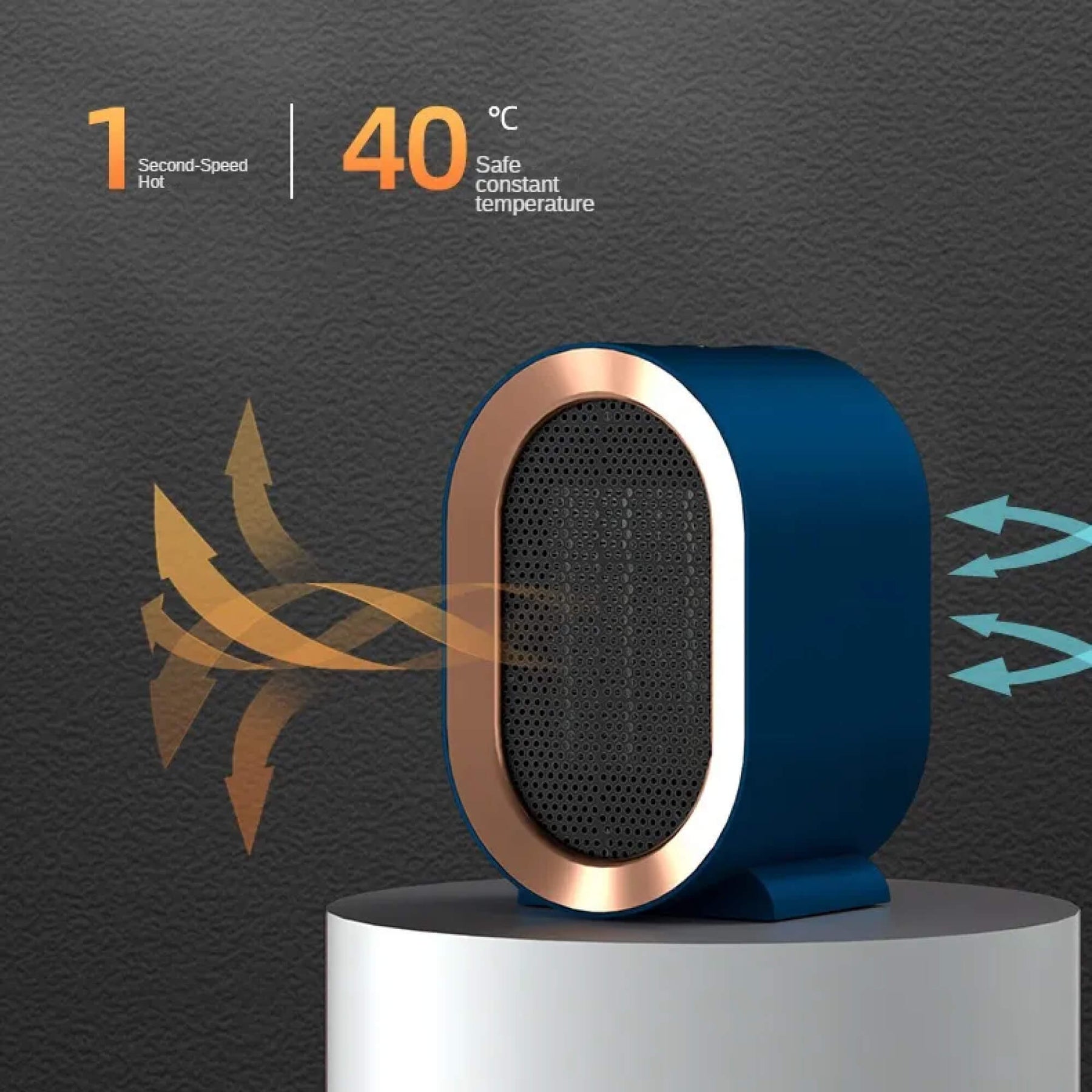 Chauffage d'appoint céramique portable - Compact et économe en énergie