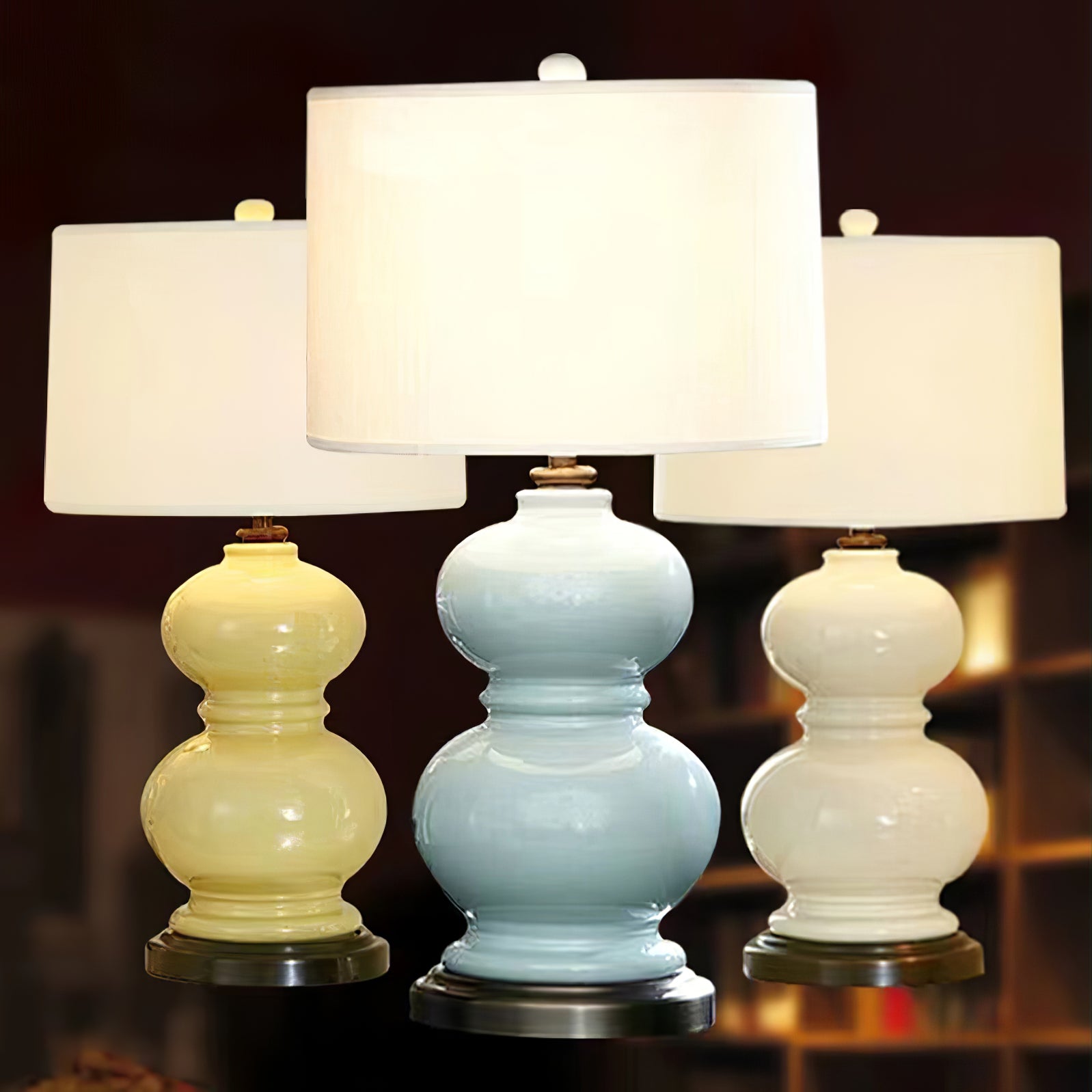 Lampe de Table en Céramique - Éclairage Réglable et Design Élégant