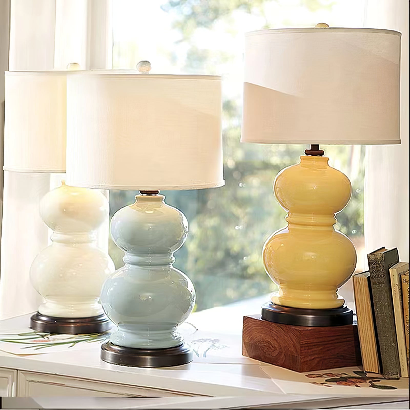 Lampe de Table en Céramique - Éclairage Réglable et Design Élégant