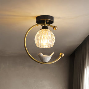 Plafonnier en Céramique et Cuivre - Élégance Naturelle pour Votre Intérieur