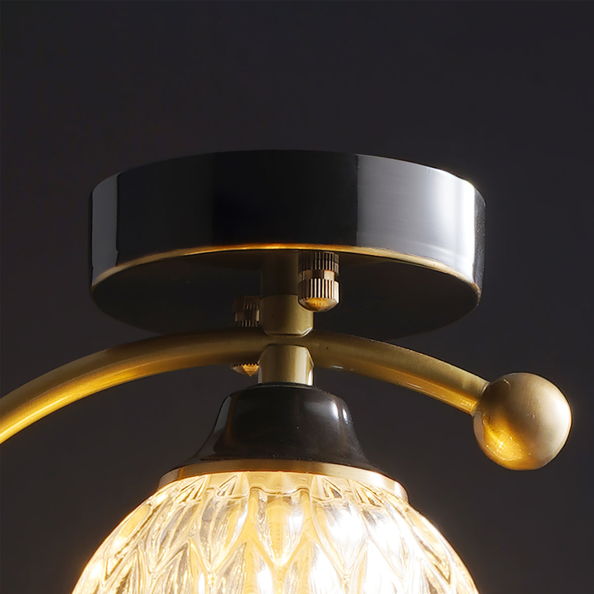 Plafonnier en Céramique et Cuivre - Élégance Naturelle pour Votre Intérieur