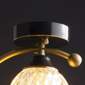 Plafonnier en Céramique et Cuivre - Élégance Naturelle pour Votre Intérieur