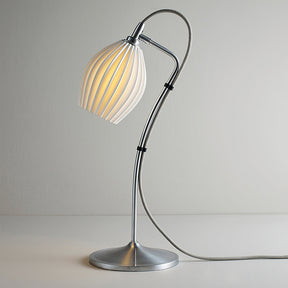 Lampe de Table en Céramique - Élégante et Sculpturale avec Texture Rainurée