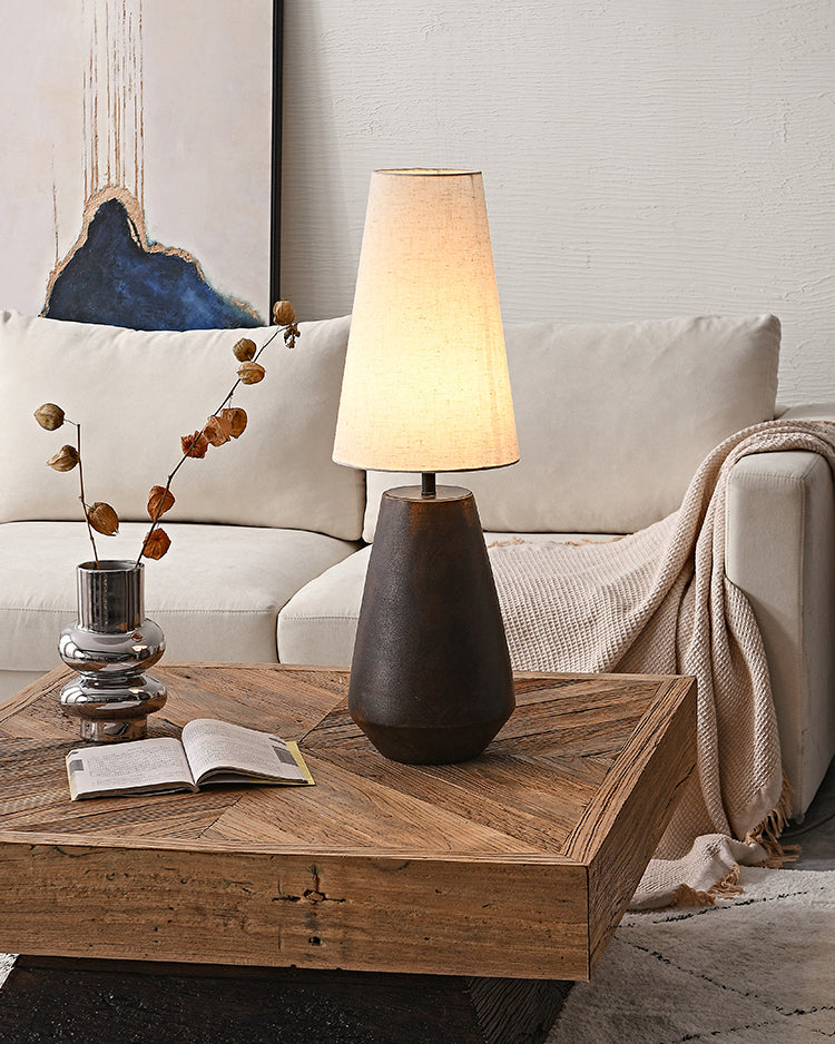 Lampe de Table en Céramique - Élégance Rustique pour Votre Intérieur