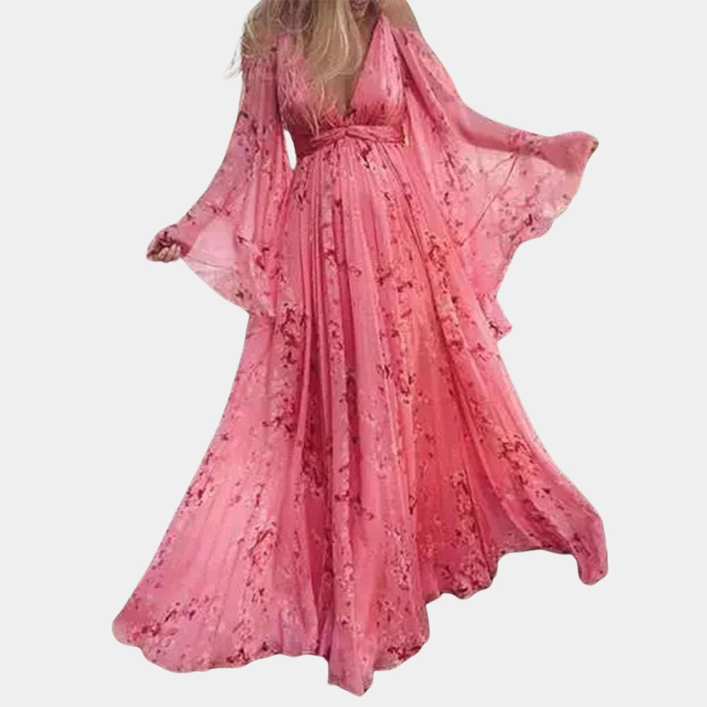 Robe Maxi Fleurie Élégante - Confort et Style pour l'Été
