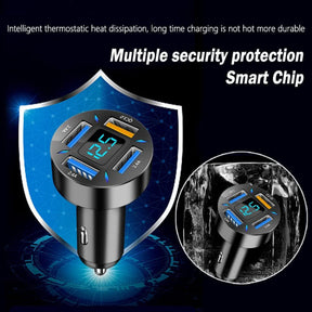 Chargeur de Voiture USB Rapide - Puissance 66W et Ports Doubles