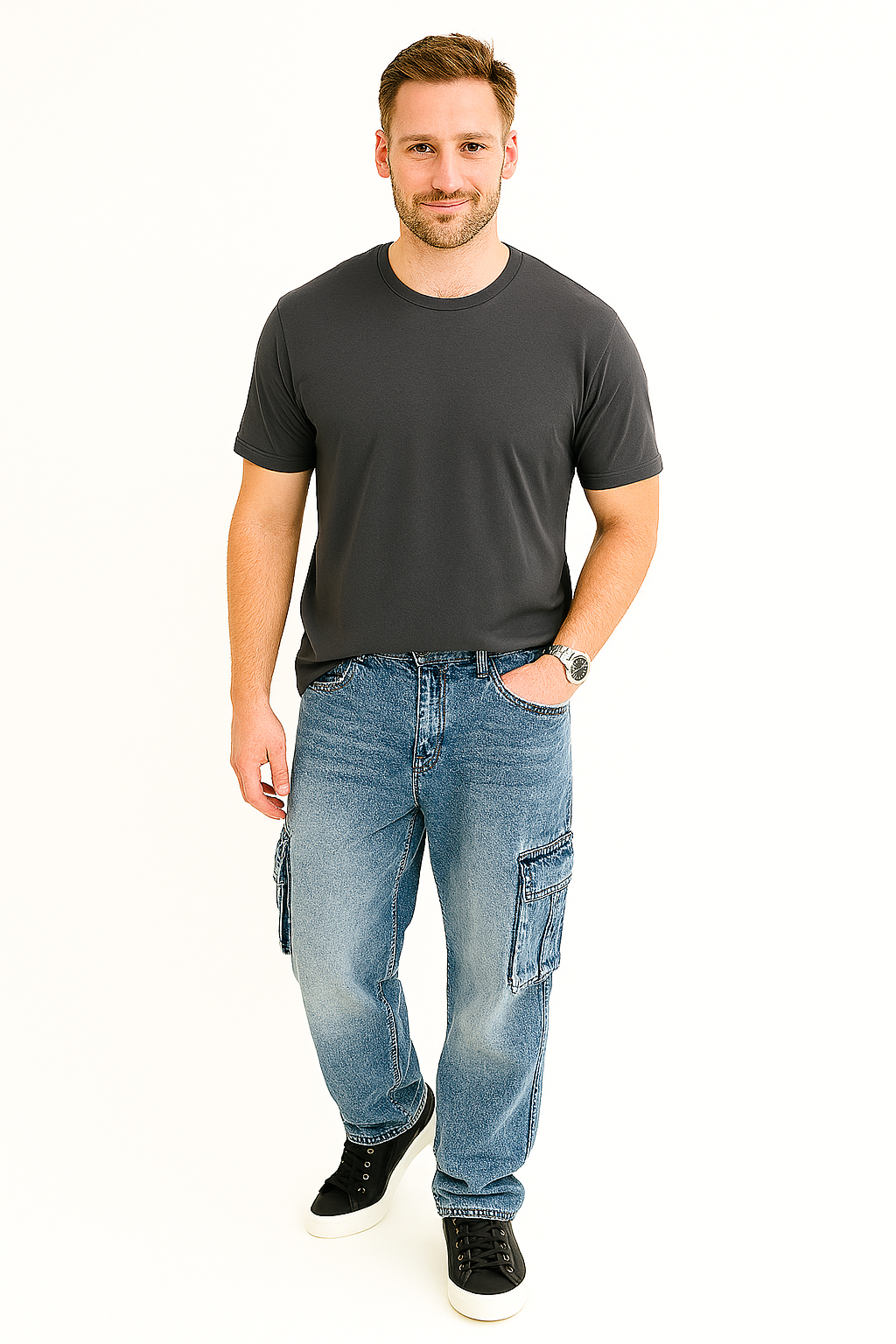 Jeans Relaxés pour Hommes - Style Urbain et Confort Quotidien