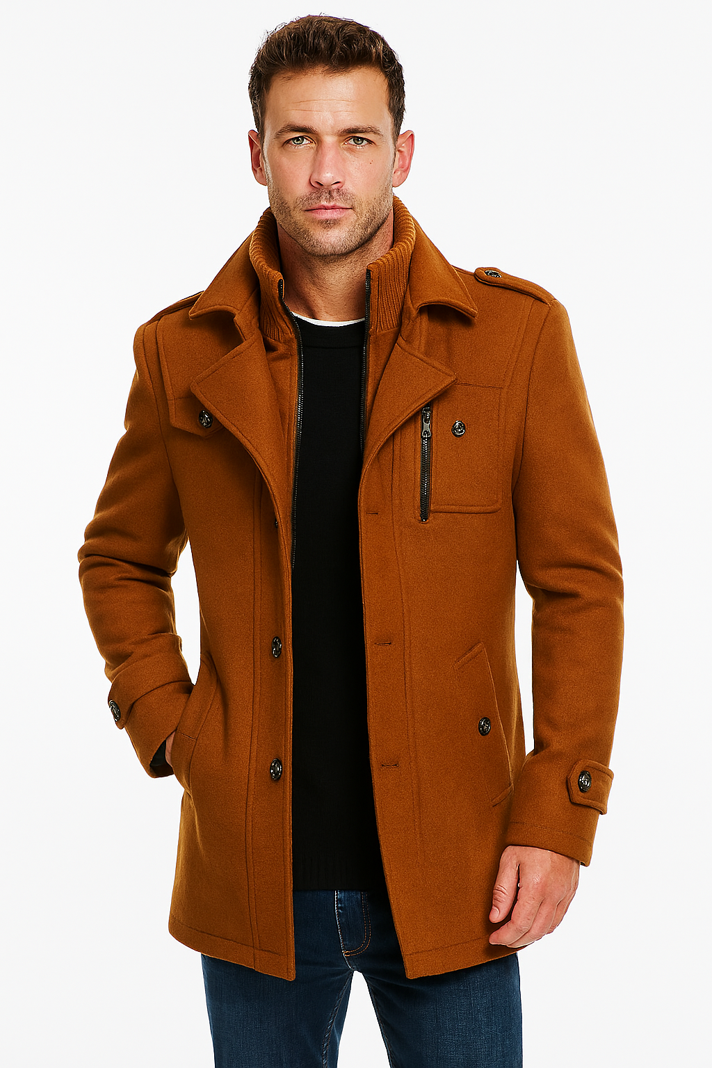 Veste à Double Col Élégante - Style Moderne et Confort Optimal
