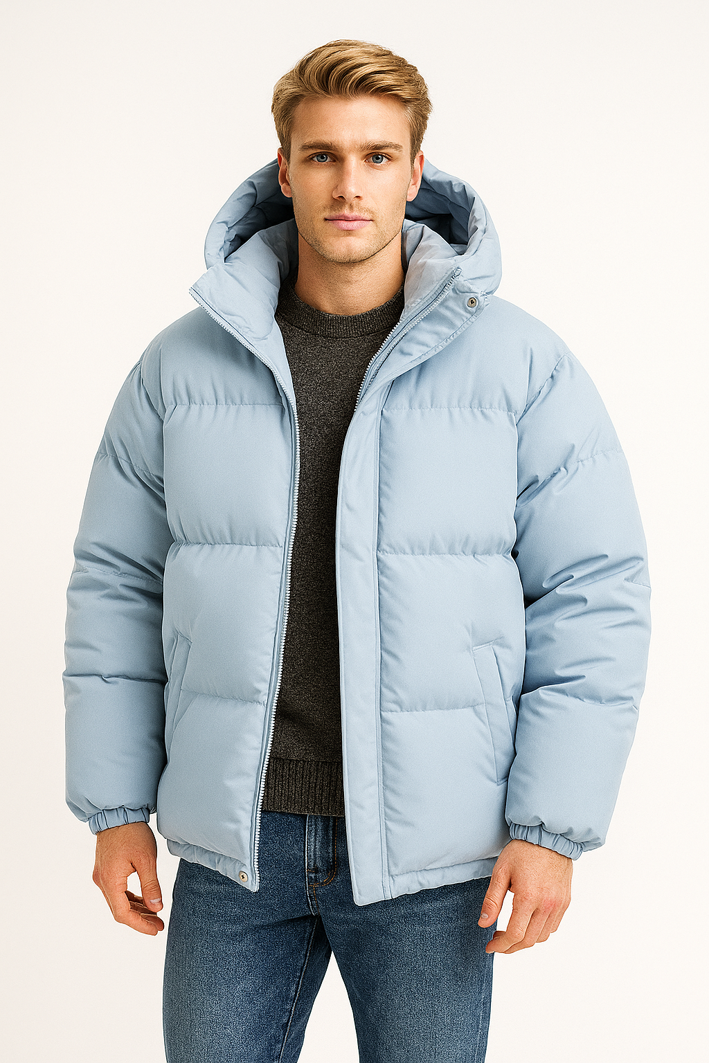 Veste à Capuche d'Hiver Chic - Confort Douillet et Style Polyvalent
