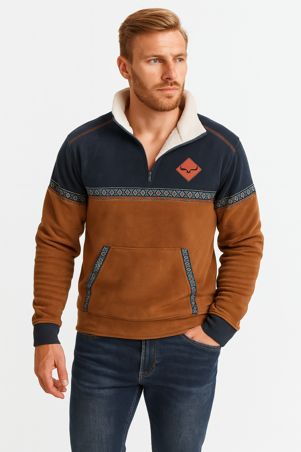 Pull à Col Zippé Élégant - Confort et Style au Quotidien