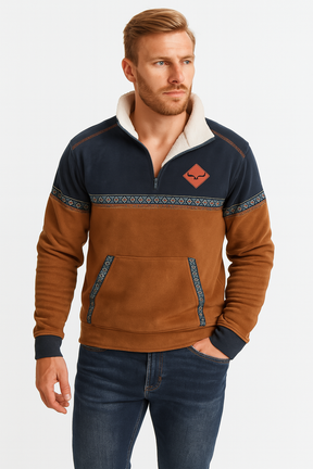 Pull à Col Zippé Élégant - Confort et Style au Quotidien