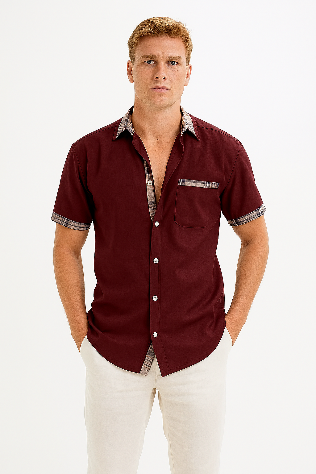 Chemise à Manches Courtes Confortable - Élégance Polyvalente pour Toutes Occasions