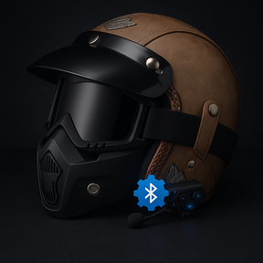 Casque Moto Léger Rétro - Confort et Sécurité Certifiés DOT ECE