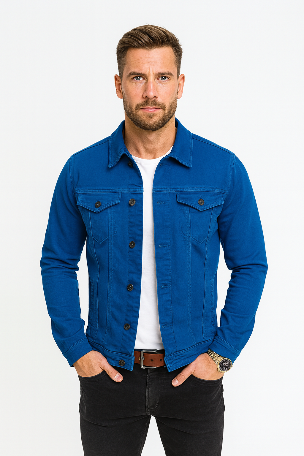 Veste en Jean Décontractée Élégante - Style Polyvalent et Confortable