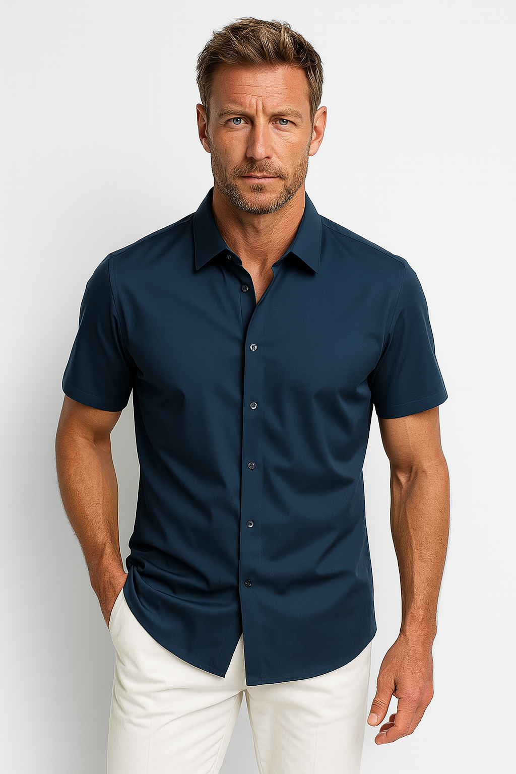 Chemise Casual Douce pour Hommes - Tissu Luxueusement Confortable et Pratique