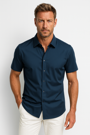 Chemise Casual Douce pour Hommes - Tissu Luxueusement Confortable et Pratique