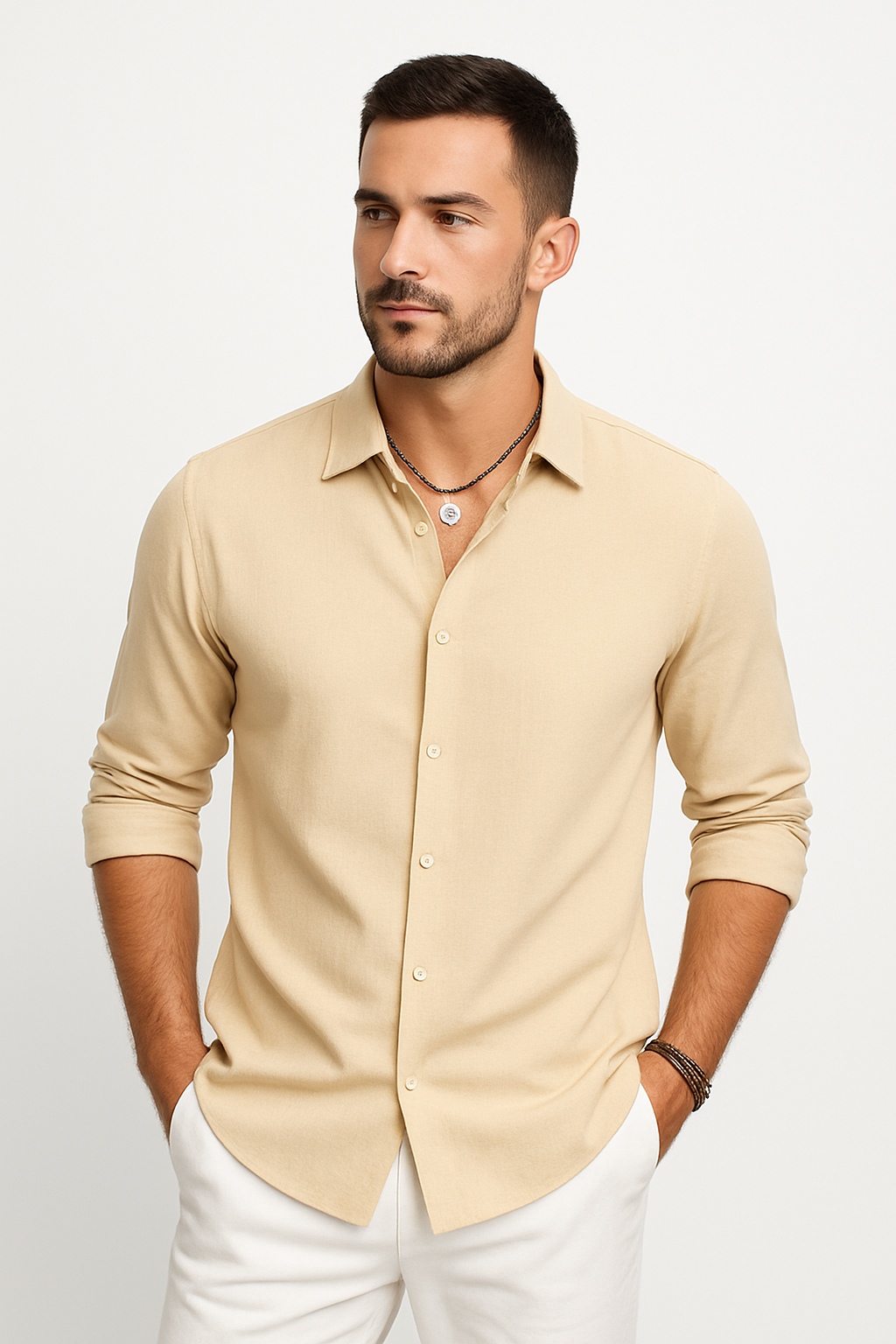 Chemise Slim Fit Élégante pour Hommes - Tissu Respirant et Confort Inégalé