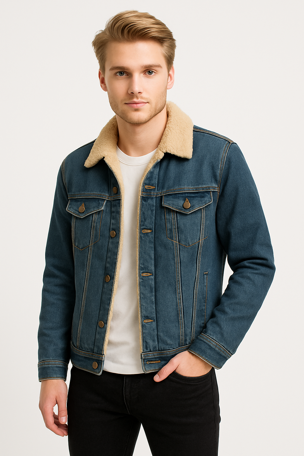 Veste d'Hiver Élégante et Chaude - Style Classique pour Temps Froids