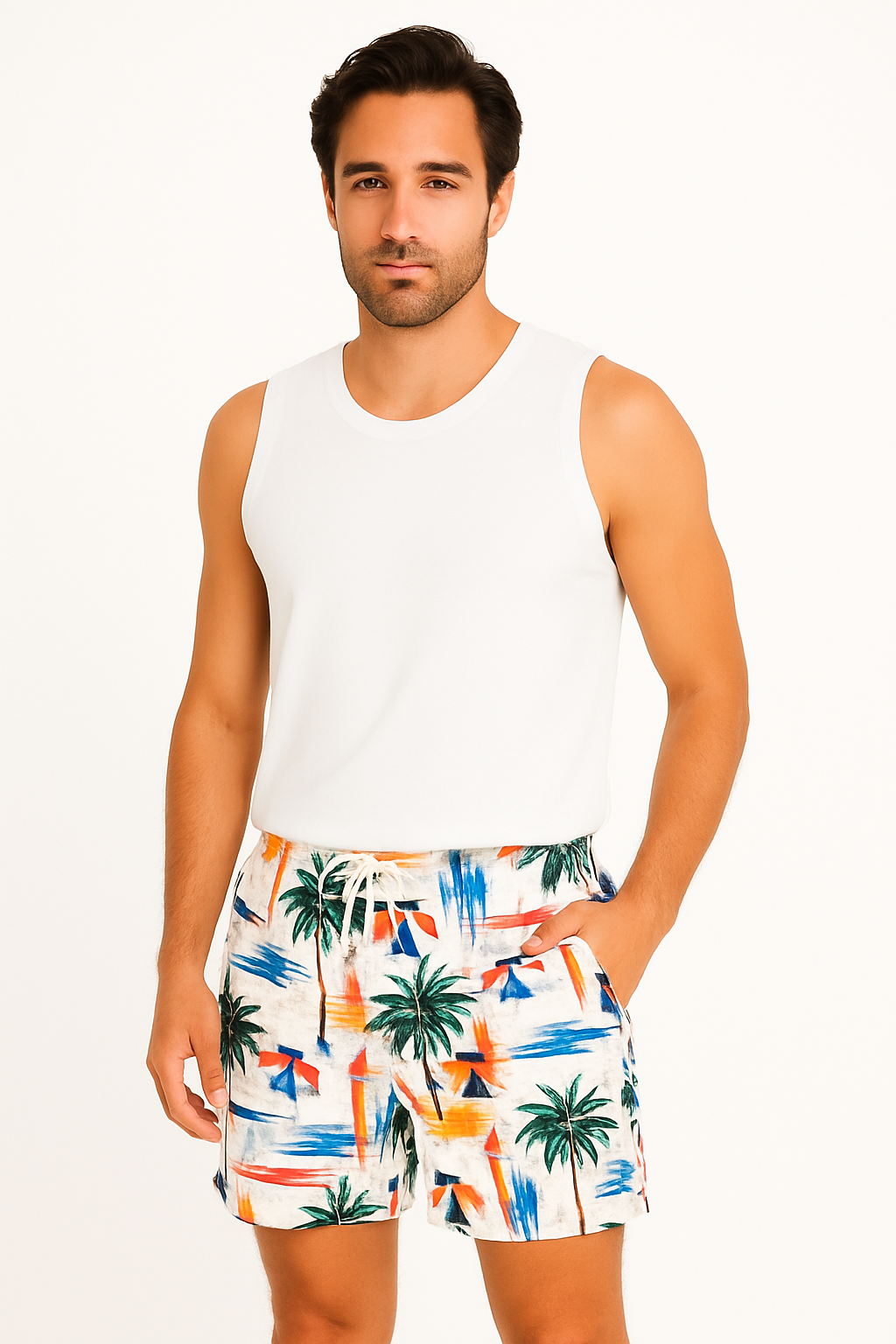 Shorts Hawaïens Imprimés 3D - Confort Tropical et Style Estival