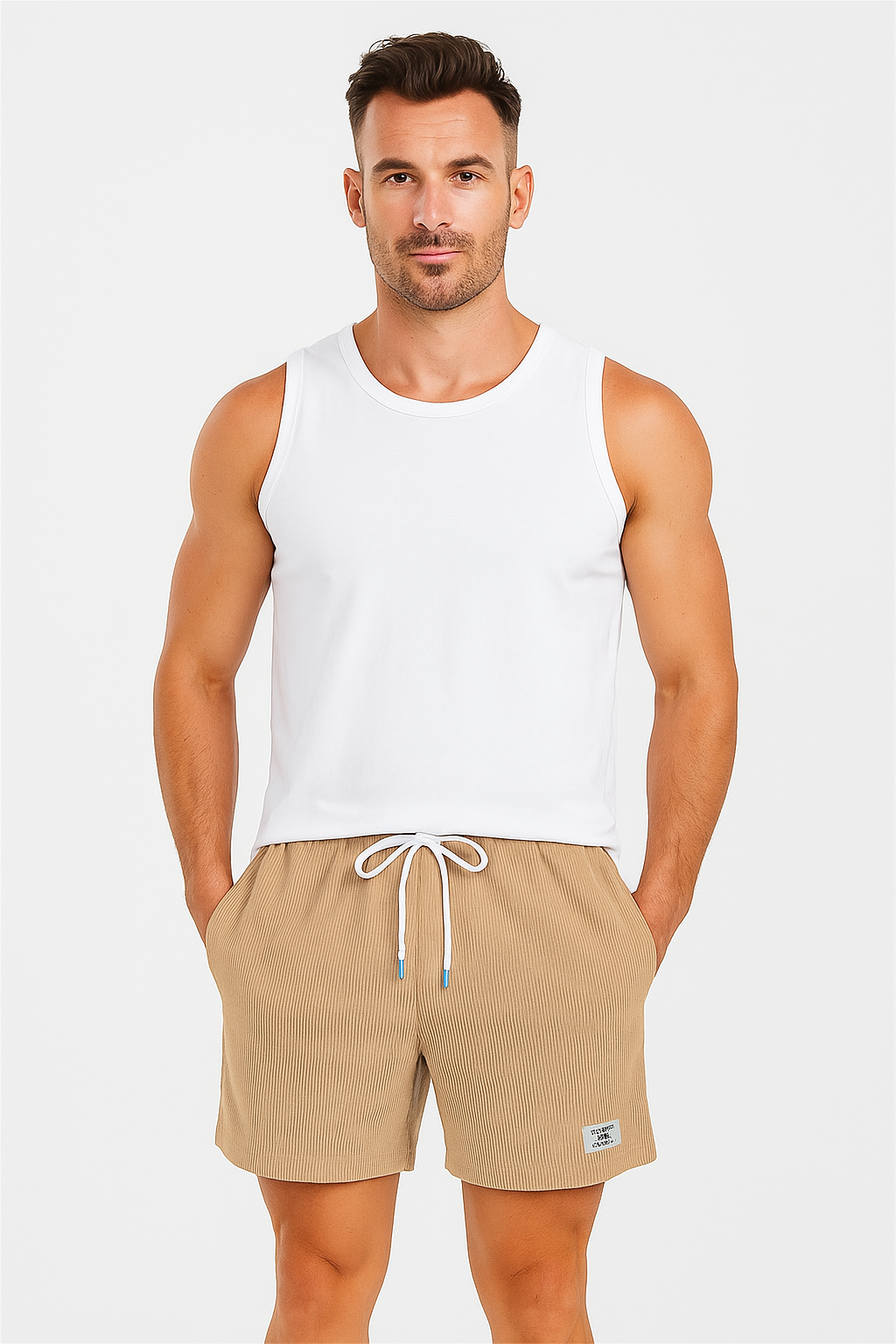 Shorts d'été en Corduroy Léger - Confort et Style Minimaliste