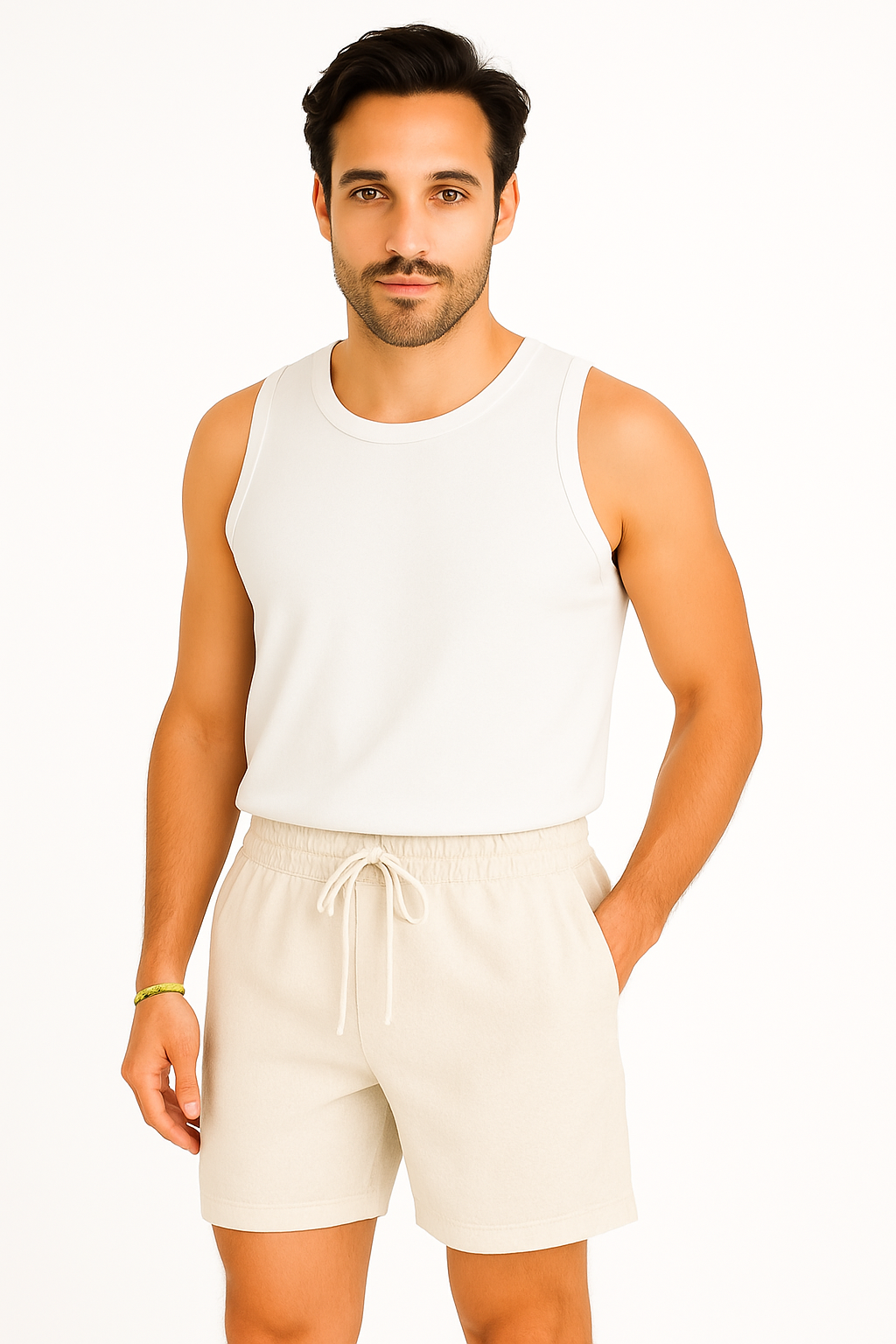 Shorts 3/4 pour Hommes - Confort Aéré et Taille à Cordon