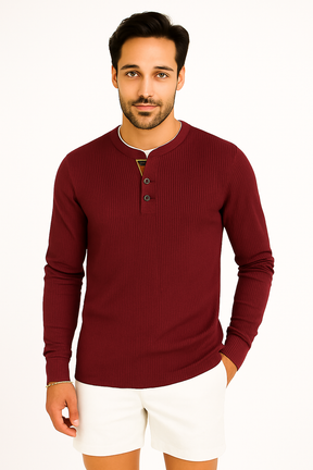 T-shirt à Manches Longues pour Hommes - Confort et Style pour Superposition